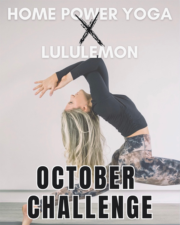 HOME X lululemon 21 in 31 October Challenge